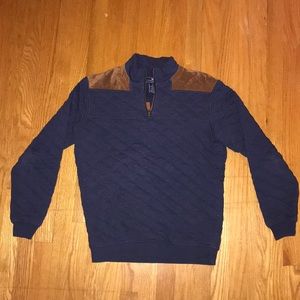 Vineyard Vines Quilted Shep Pullover Suede